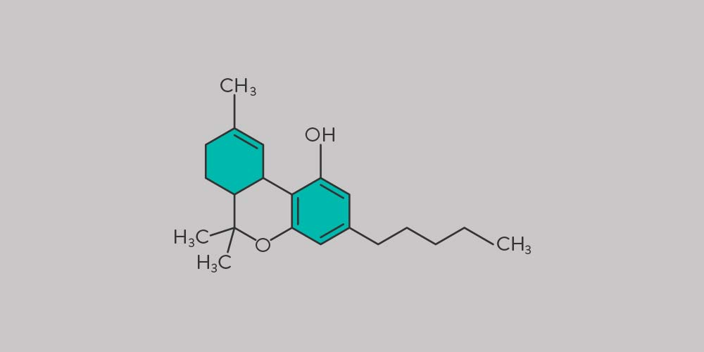 Molecule of delta-9-tetrahydrocannabinol