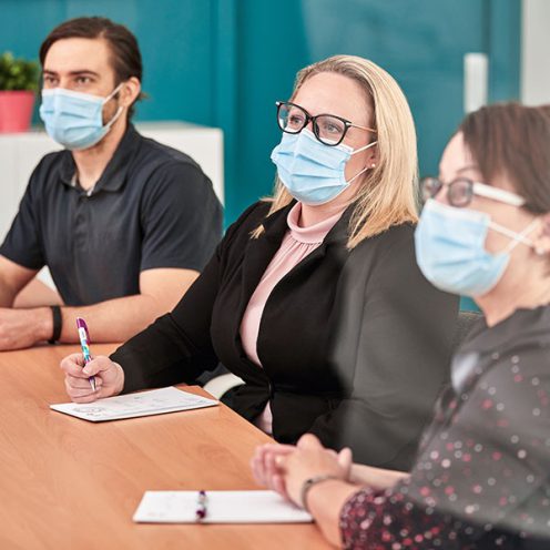 Group of patients in a support group