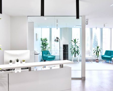 Santé Cannabis reception area
