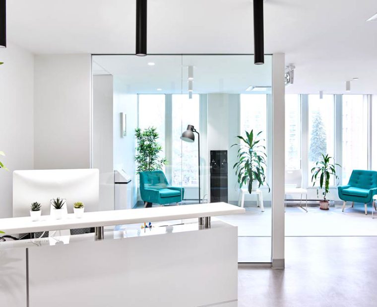Santé Cannabis reception area